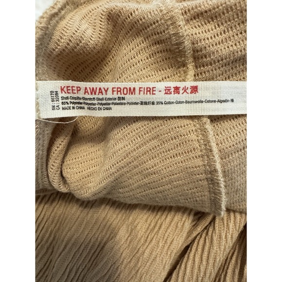 Free People Beach Womens Jumpsuit, Romper, One Piece, Med, Camel, Relaxed, Comfy - Picture 7 of 7